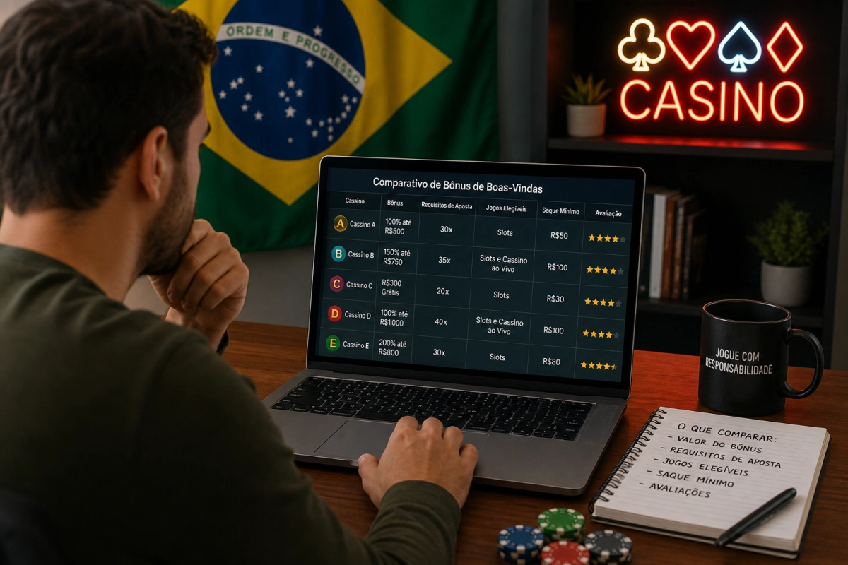Guia prático para comparar bônus de boas-vindas cassino no Brasil